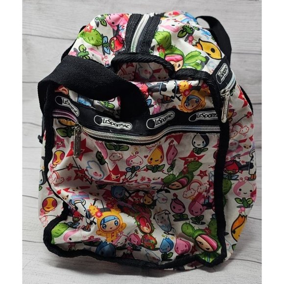 RARE XL Tokidoki LeSportsac Weekender Duffle Bag Purse 1st Edition 22" - Picture 5 of 13